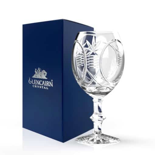 Glencairn Crystal Traditional cut crystal isn’t for everyone, the Iona Collection allows you to enjoy your drink from crystal with complete clarity. The six glasses are supplied in a luxurious navy gift box lined with navy satin, ready for gifting. Browse the rest of the <a href="https://glencairn.co.uk/product-category/collections/iona/"> Iona Collection </a>.