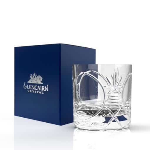 Glencairn Crystal The <a href="https://glencairn.co.uk/product-category/collections/bothwell">Bothwell</a> collection features an incredibly traditional yet elegant handcut pattern on high quality mouthblown crystal and was the first glassware range to emerge during the early days of Glencairn Crystal. The <a href="https://glencairn.co.uk/product/bothwell-thistle-whisky-tumbler">Bothwell Thistle Whisky Tumbler</a> features a thistle cut design on two panels of the glass with one blank panel for optional crystal engraving. The six glasses are supplied in a luxurious navy gift box, perfect for gifting to loved ones.